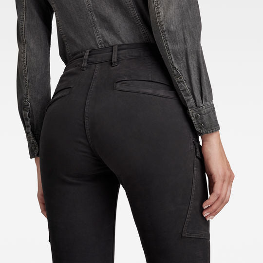 Blossite G-Shape Army High Skinny Broek Dada sport preloved - seconde main