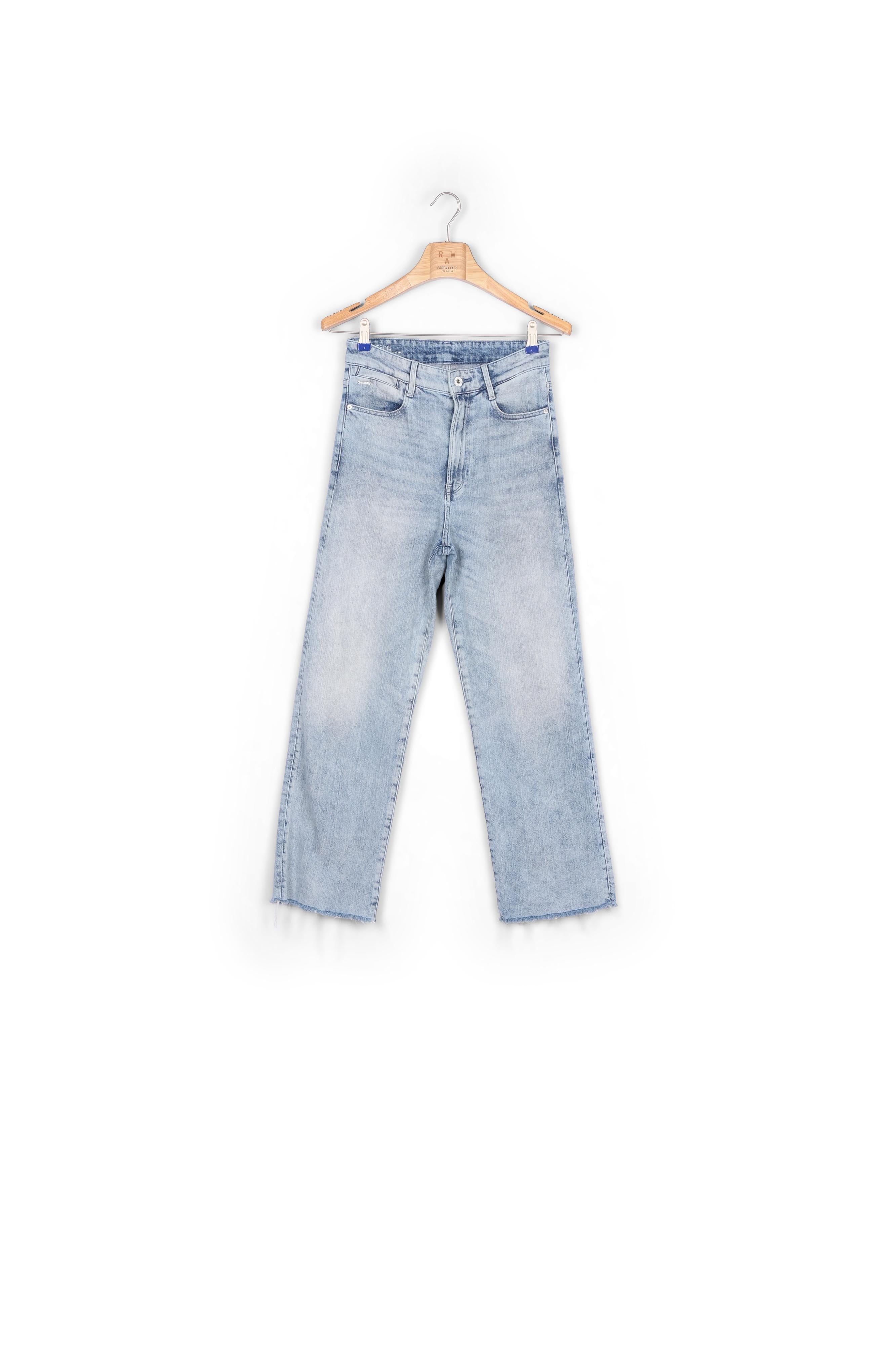 Tedie Ultra High Straight Ripped Edge Ankle Jeans Dada sport preloved - seconde main