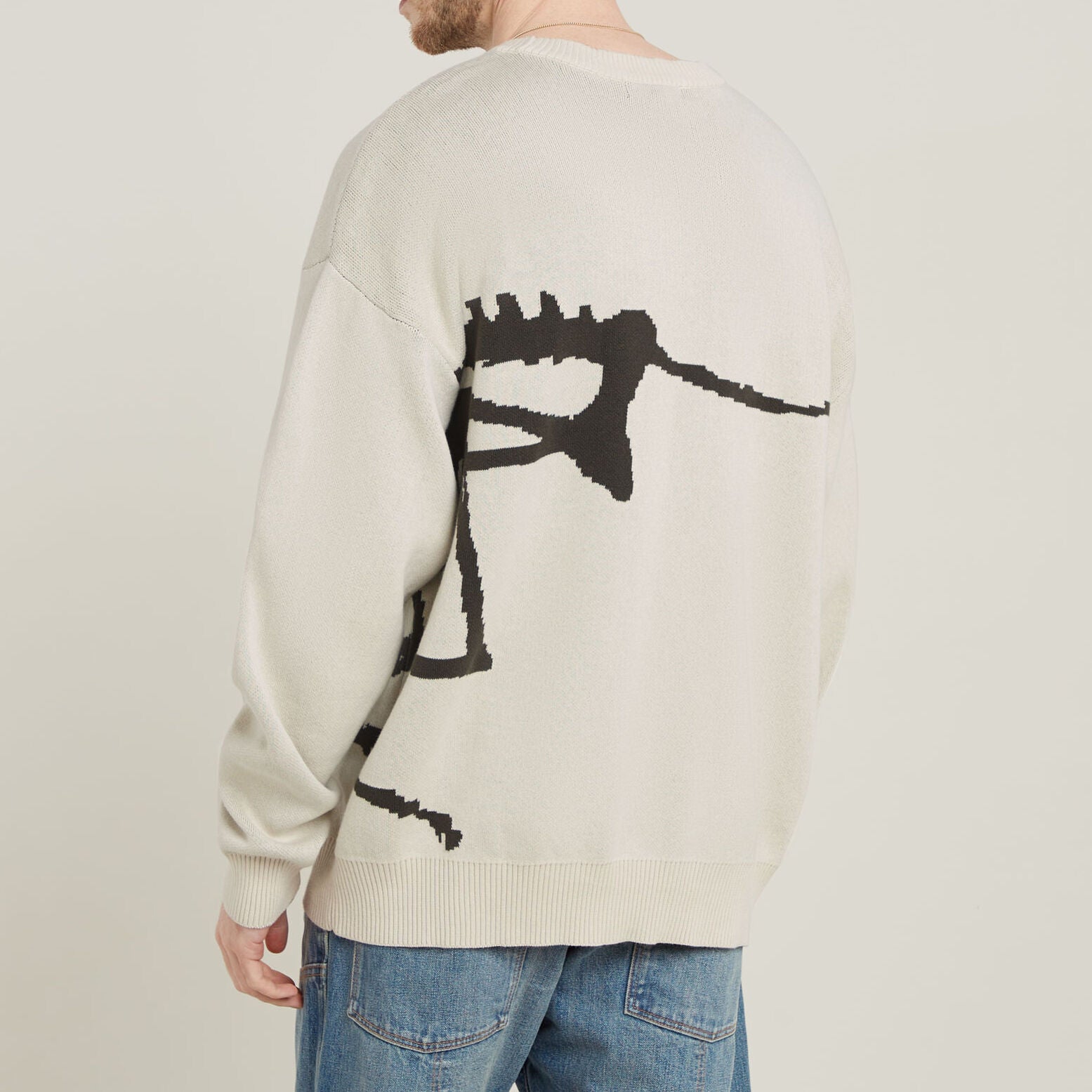 Running Dog Graphic Knitted Pullover Dada sport preloved - seconde main