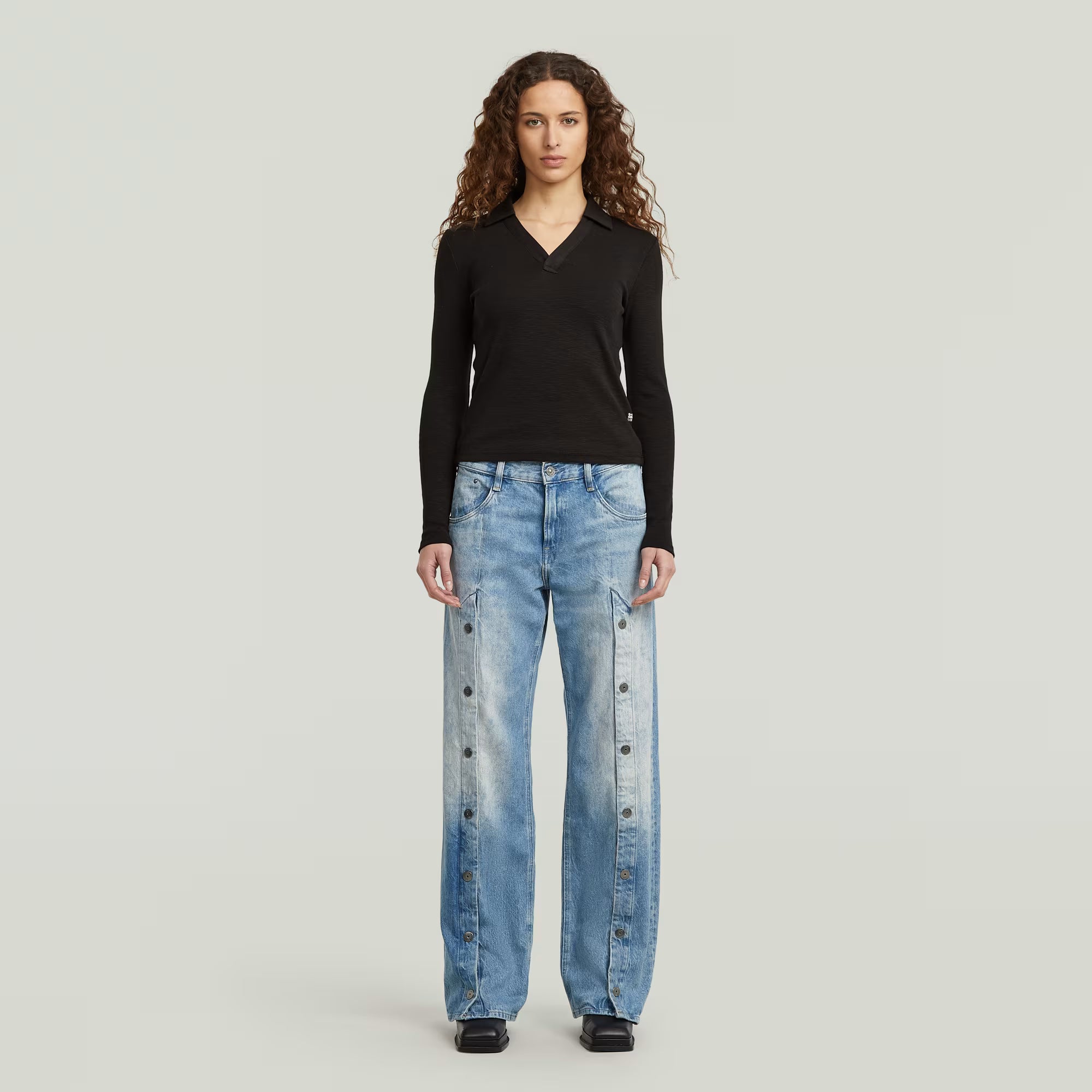 Judee Snaps Loose Jeans Dada sport preloved - seconde main