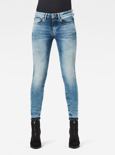 3301 Mid Skinny Ripped Edge Ankle Jeans Dada sport preloved - seconde main