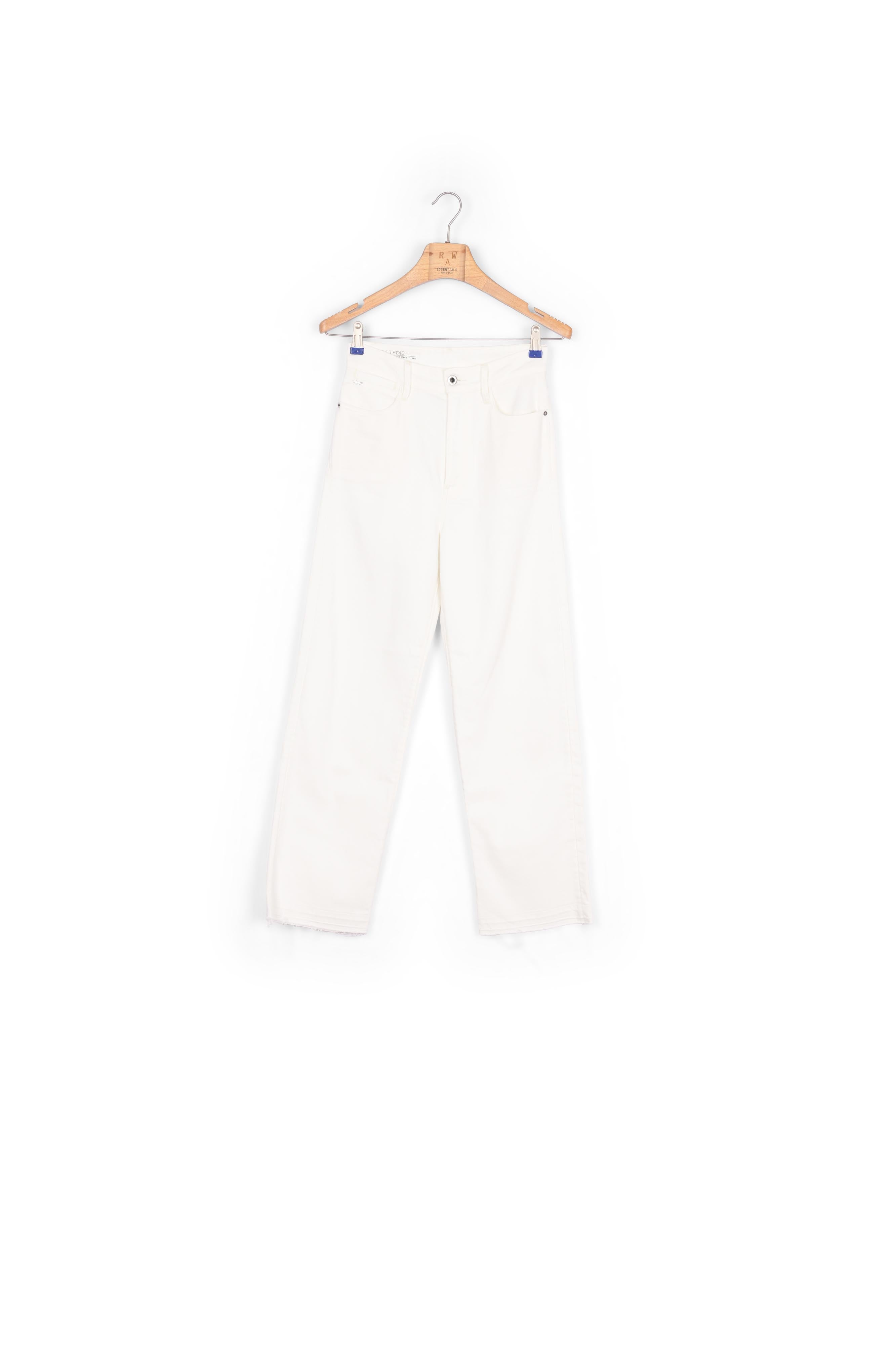 Tedie Ultra High Straight Ripped Edge Ankle Jeans Dada sport preloved - seconde main