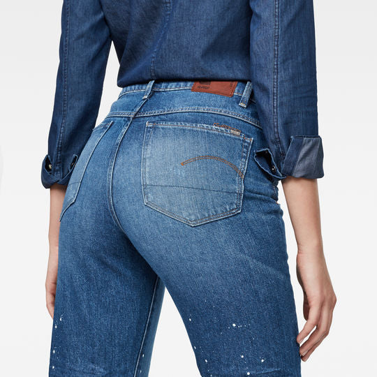 3301 Ultra High Straight Ripped 7/8-Length Jeans Dada sport preloved - seconde main