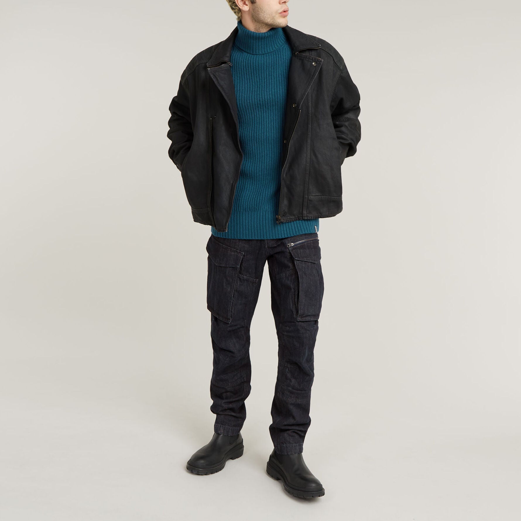 Rovic Zip Regular Tapered Denim Jeans Dada sport preloved - seconde main