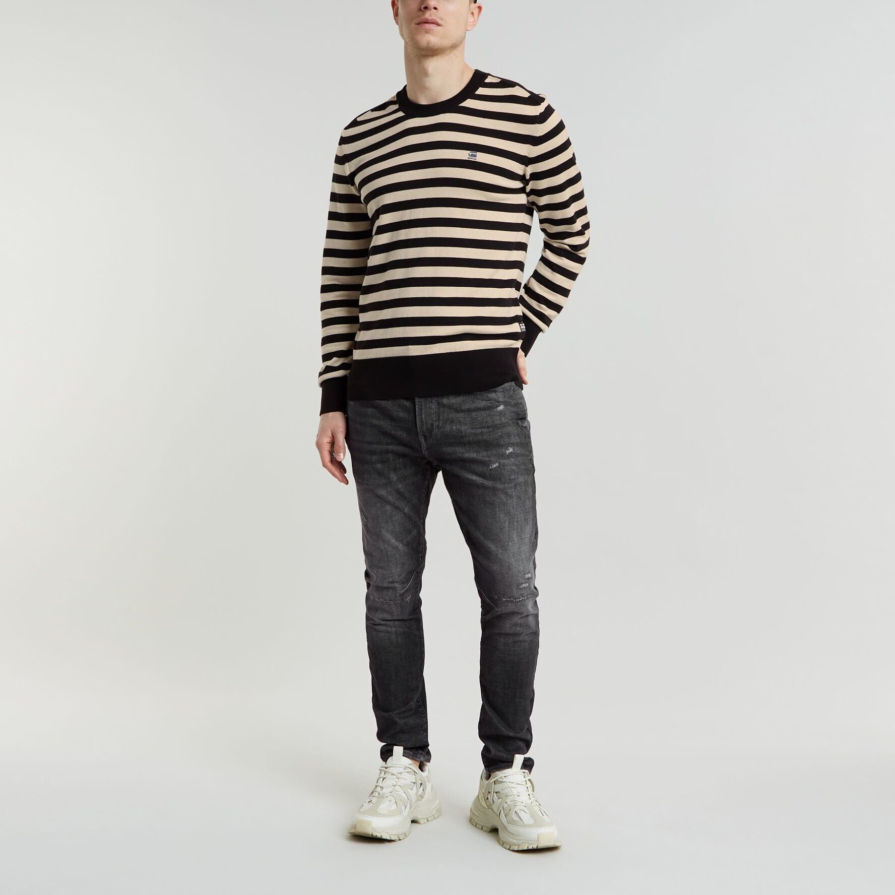 Stripe Knitted Sweater Dada sport preloved - seconde main