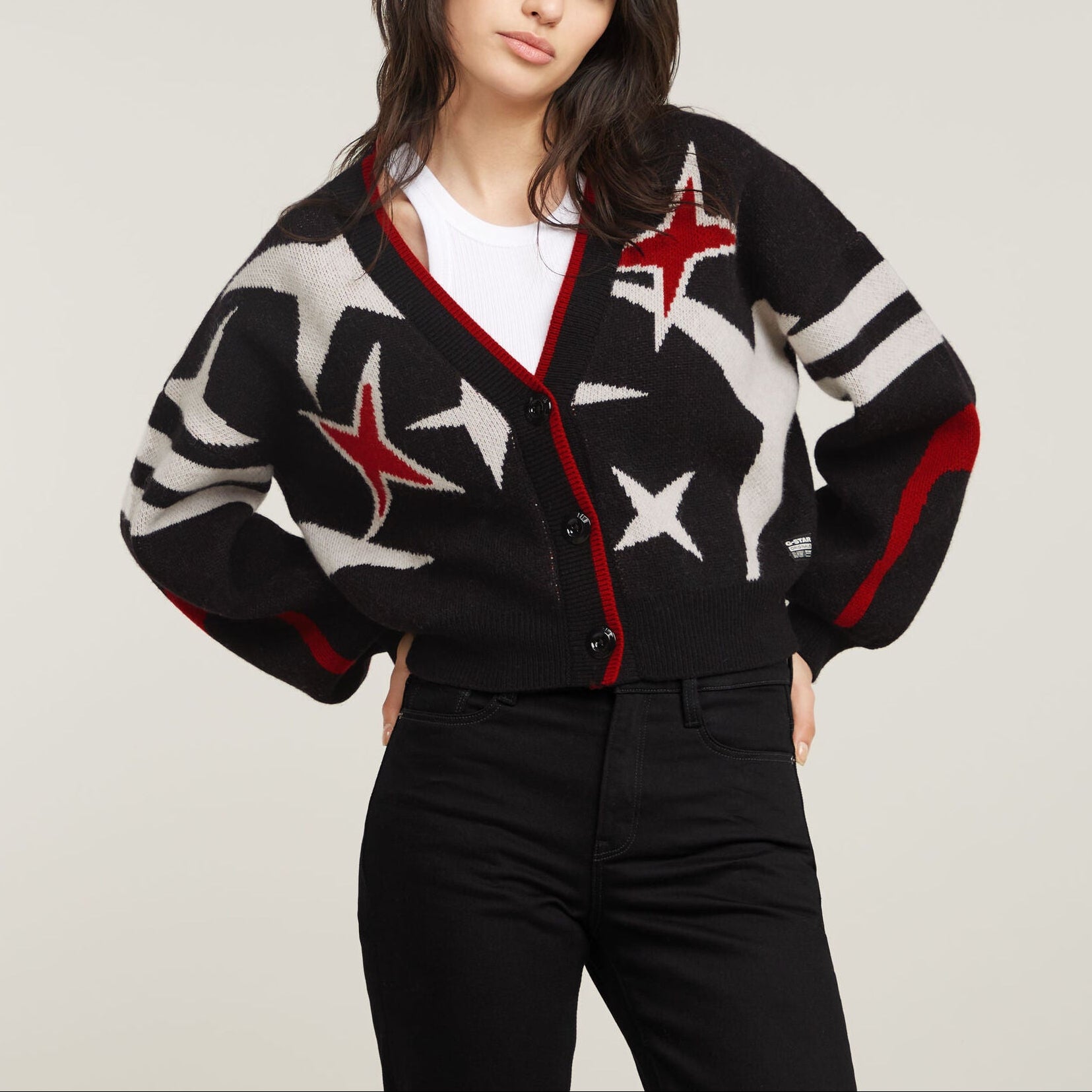 Holiday Loose Gebreid Vest Dada sport preloved - seconde main