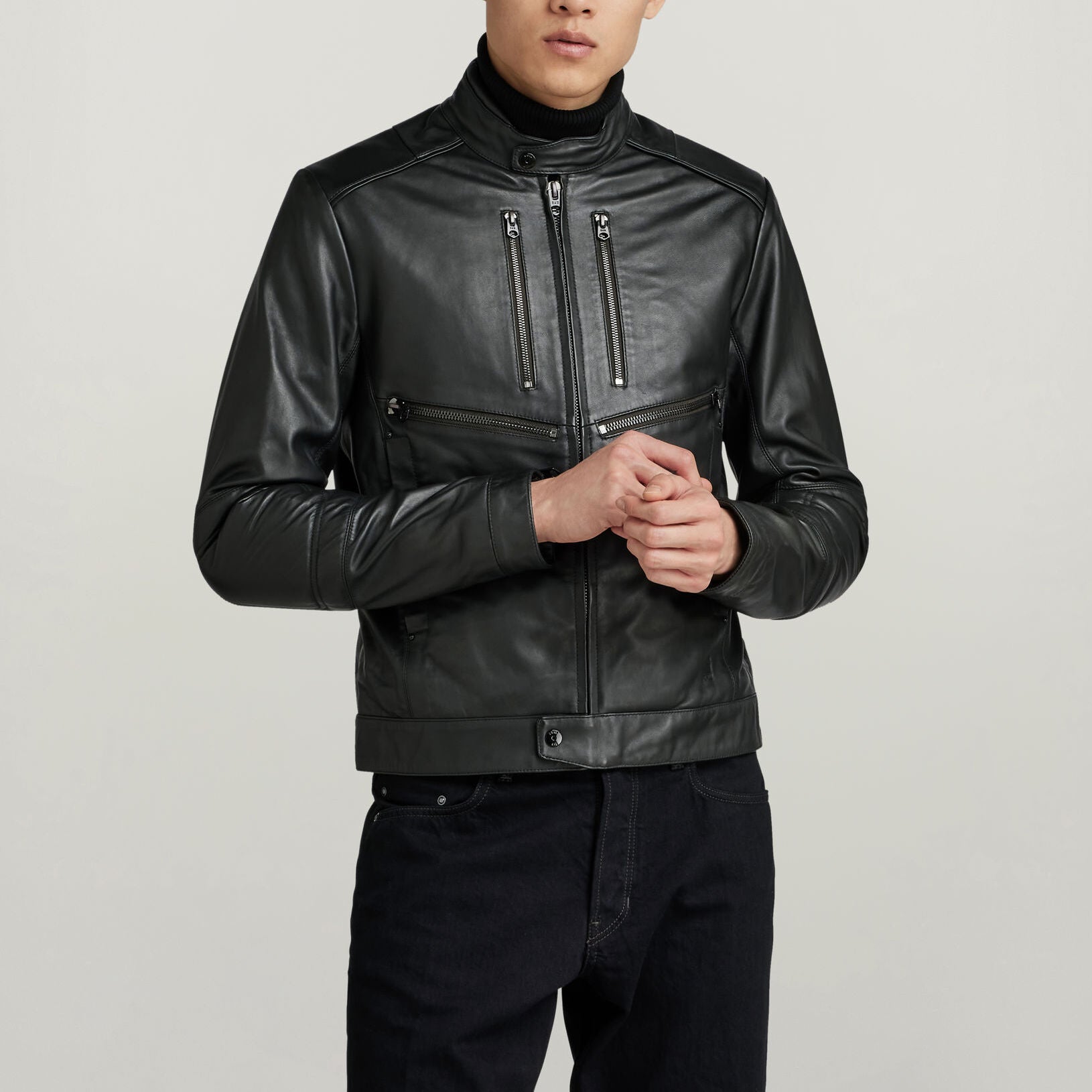 Biker Leather Jacket Dada sport preloved - seconde main