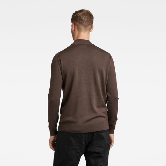 Premium Core Mock Turtle Knitted Sweater Dada sport preloved - seconde main