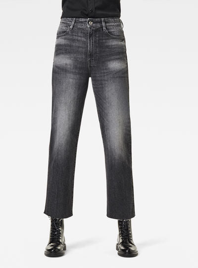 Tedie Ultra High Straight Raw Edge Ankle Jeans Dada sport preloved - seconde main