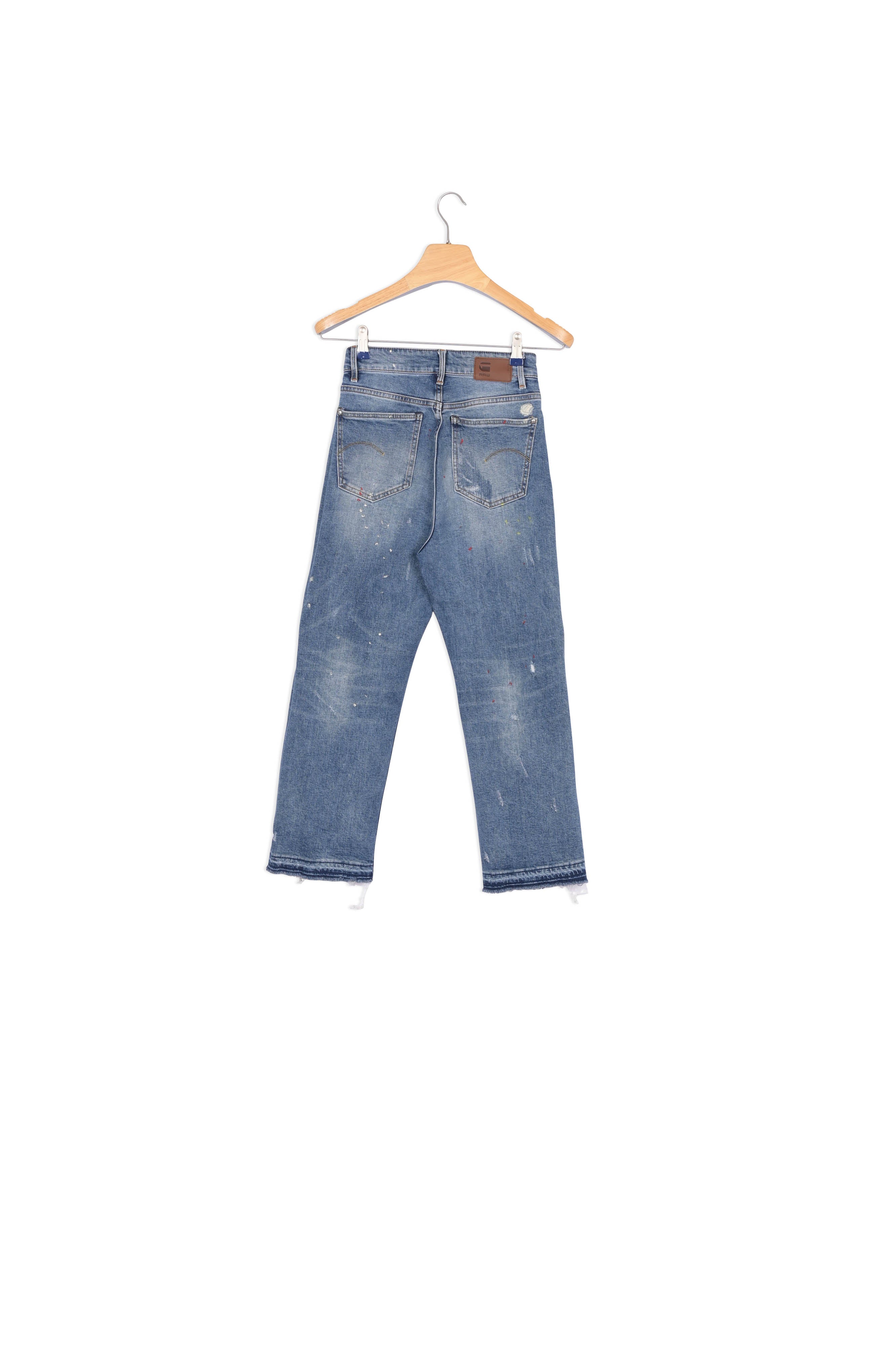 Tedie Ultra High Straight Ripped Edge Ankle Jeans Dada sport preloved - seconde main