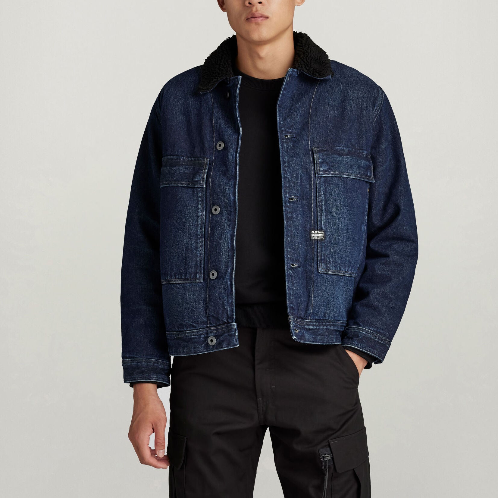 Utility Flap Pocket Sherpa Jacket Dada sport preloved - seconde main