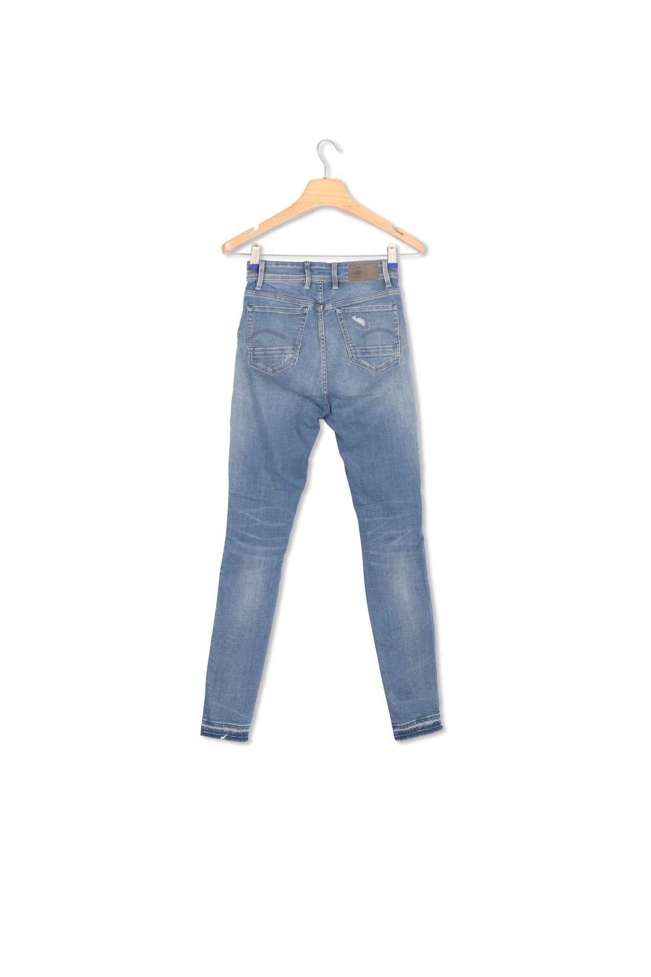 Kafey Ultra High Skinny Ripped Edge Ankle Jeans Dada sport preloved - seconde main