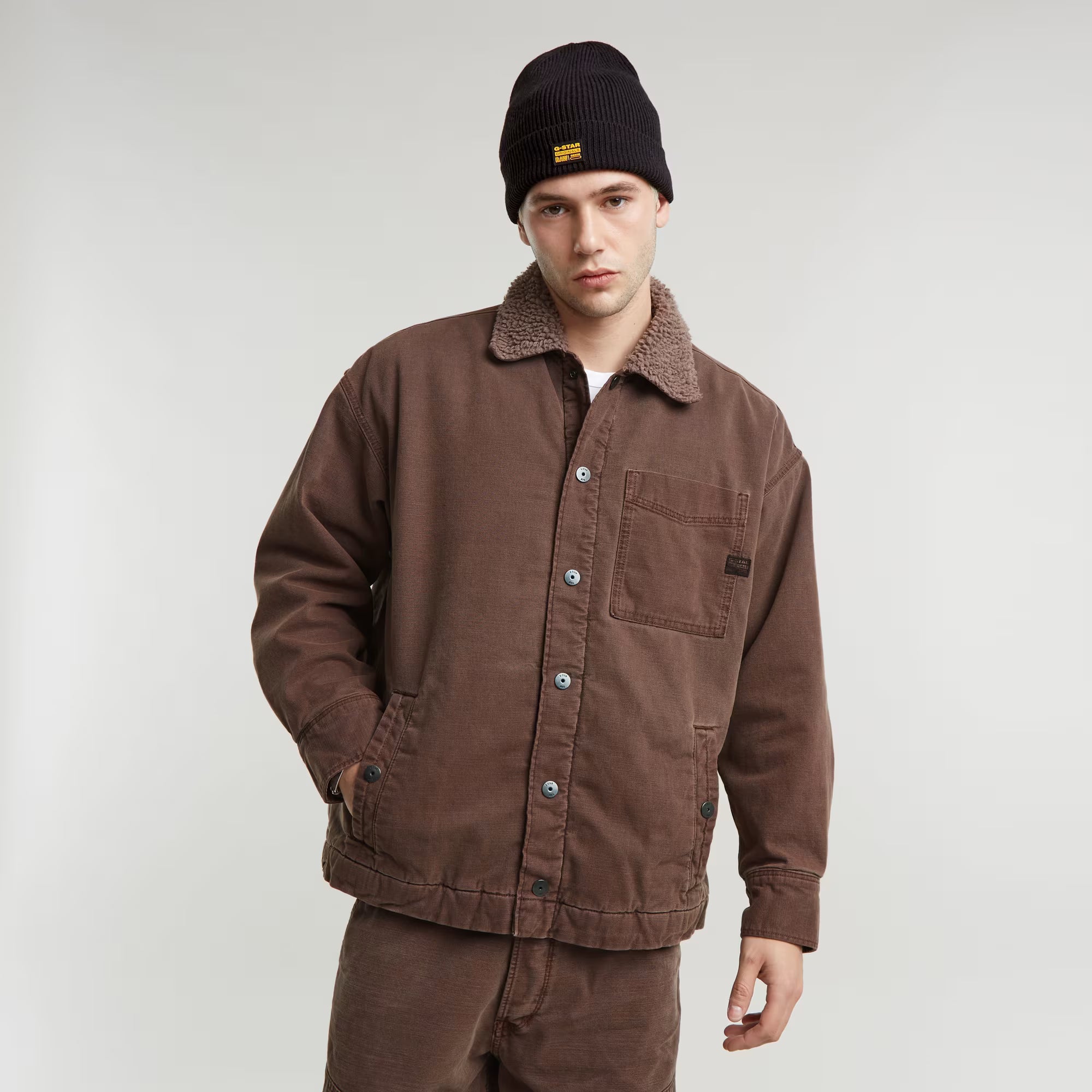 Boxy Fit Sherpa Jacket Dada sport preloved - seconde main