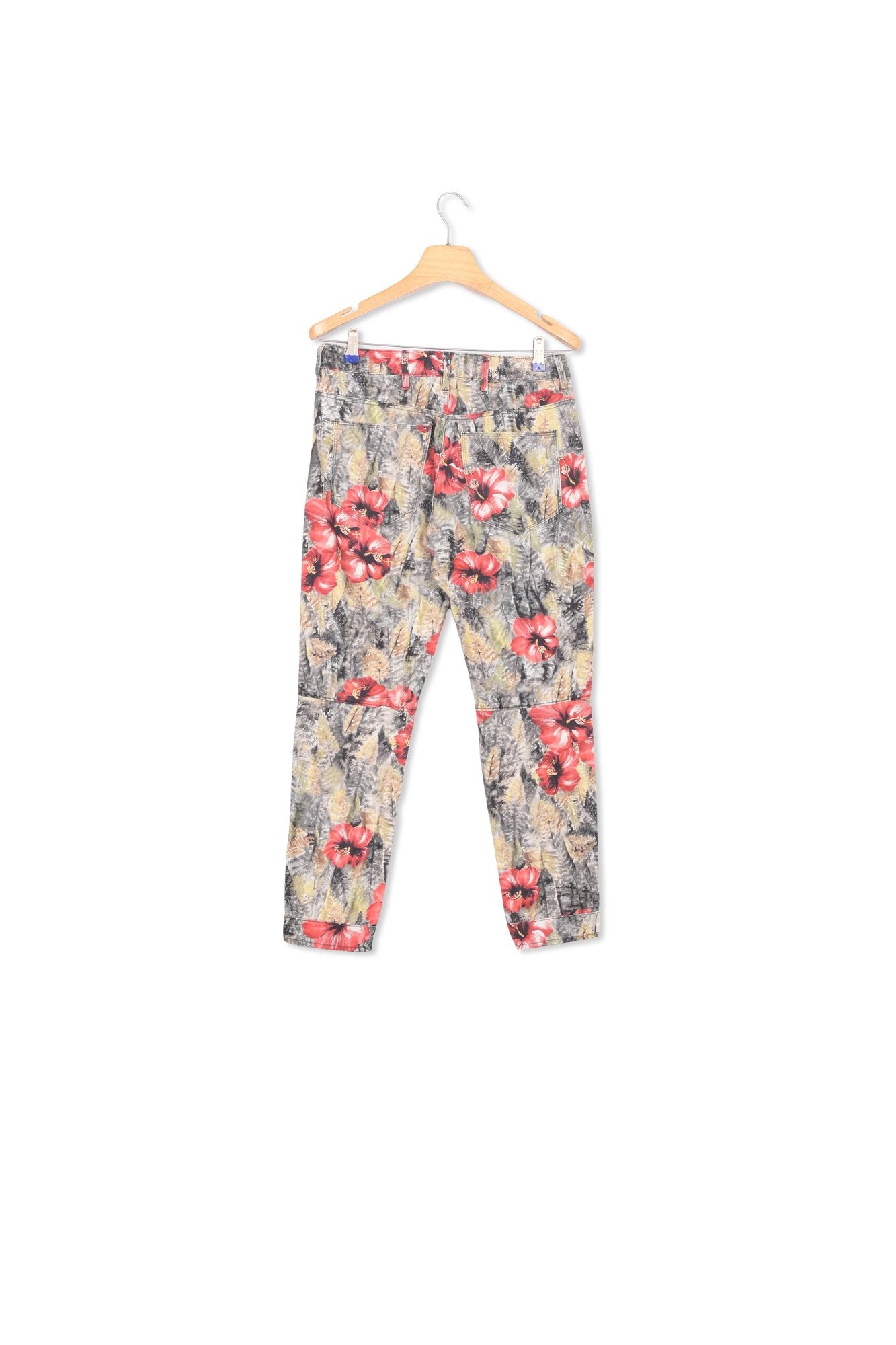 5622 3D Mid waist Boyfriend Color Jeans Dada sport preloved - seconde main