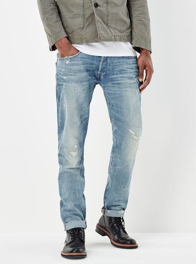 3301 Red Listing Tapered Jeans Dada sport preloved - seconde main