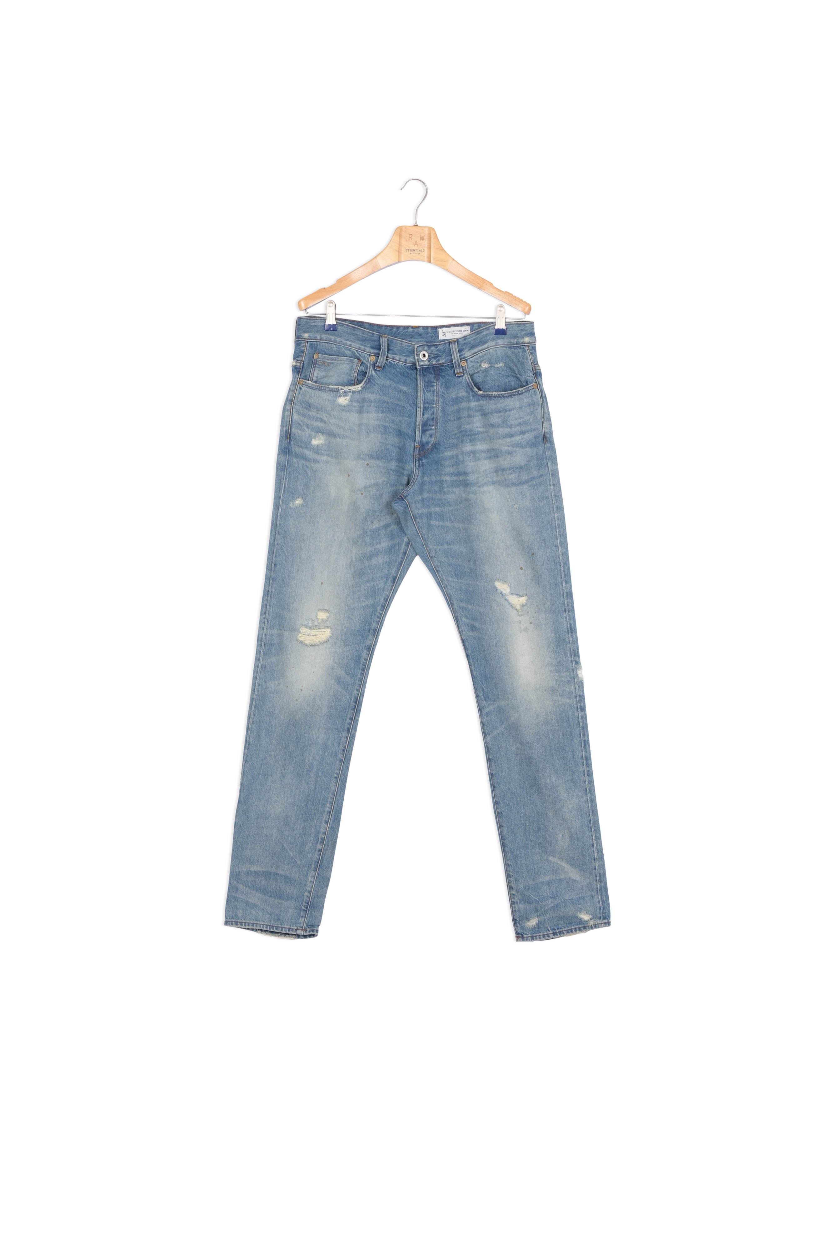 3301 Red Listing Tapered Jeans Dada sport preloved - seconde main