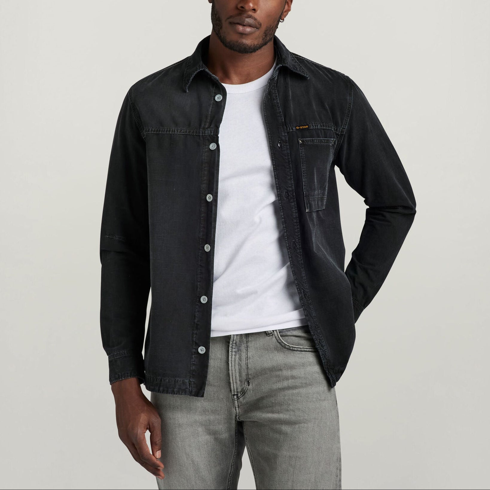 1-Pocket Regular Denim Shirt Dada sport preloved - seconde main