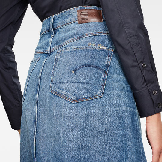 3301 A-line Midi Ripped Edge Skirt Dada sport preloved - seconde main