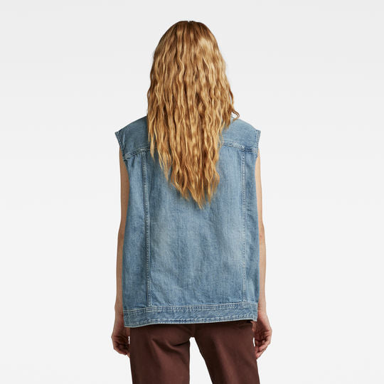 Veste sans manches Oversized Denim Dada sport preloved - seconde main