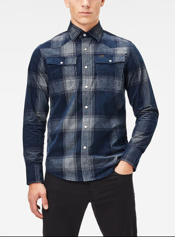 3301 Slim Check Hemd Dada sport preloved - seconde main