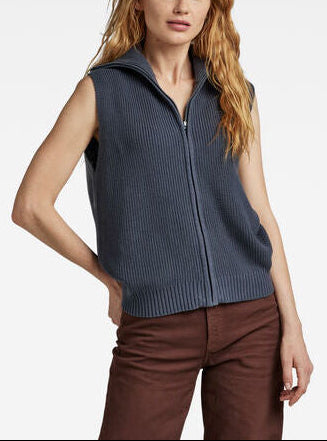 Zip Through Knitted Vest Dada sport preloved - seconde main