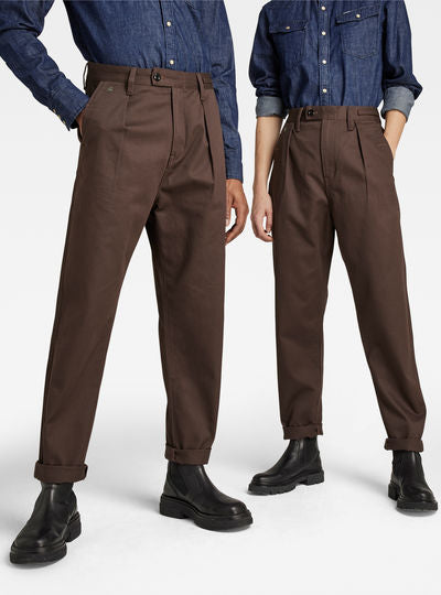 Unisex Pleated Relaxed Chino Dada sport preloved - seconde main