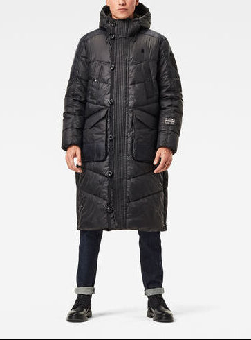 Utility Quilted Hooded Extra Long Parka Dada sport preloved - seconde main