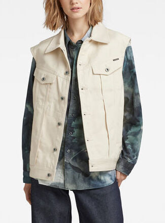 Oversized Denim Vest Evergreen Dada sport preloved - seconde main