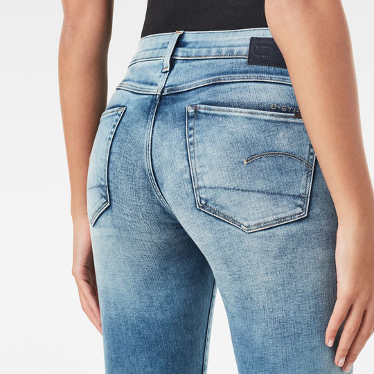 3301 Mid Skinny Ripped Edge Ankle Jeans Dada sport preloved - seconde main