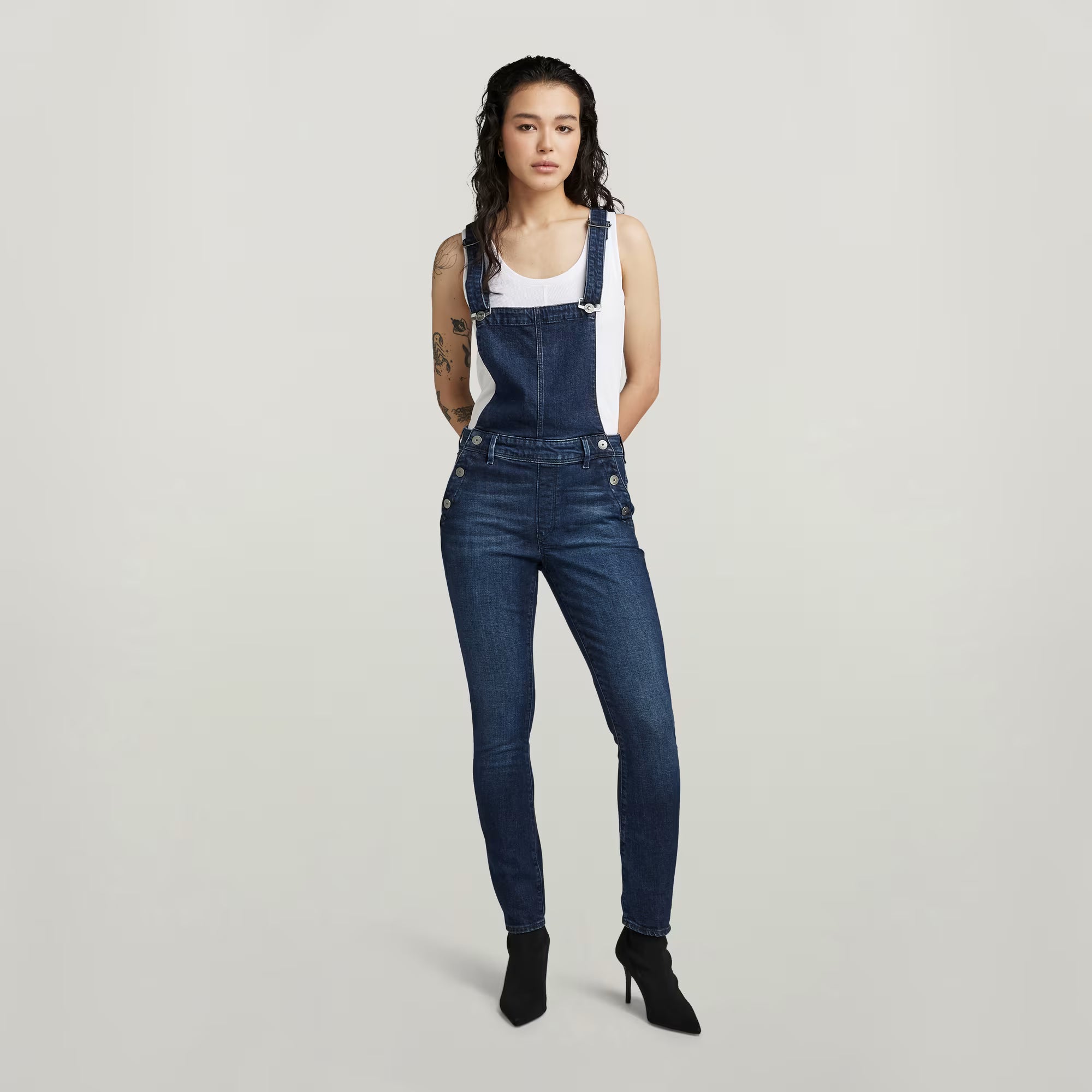 Lynn High Slim Navy Overall Dada sport preloved - seconde main