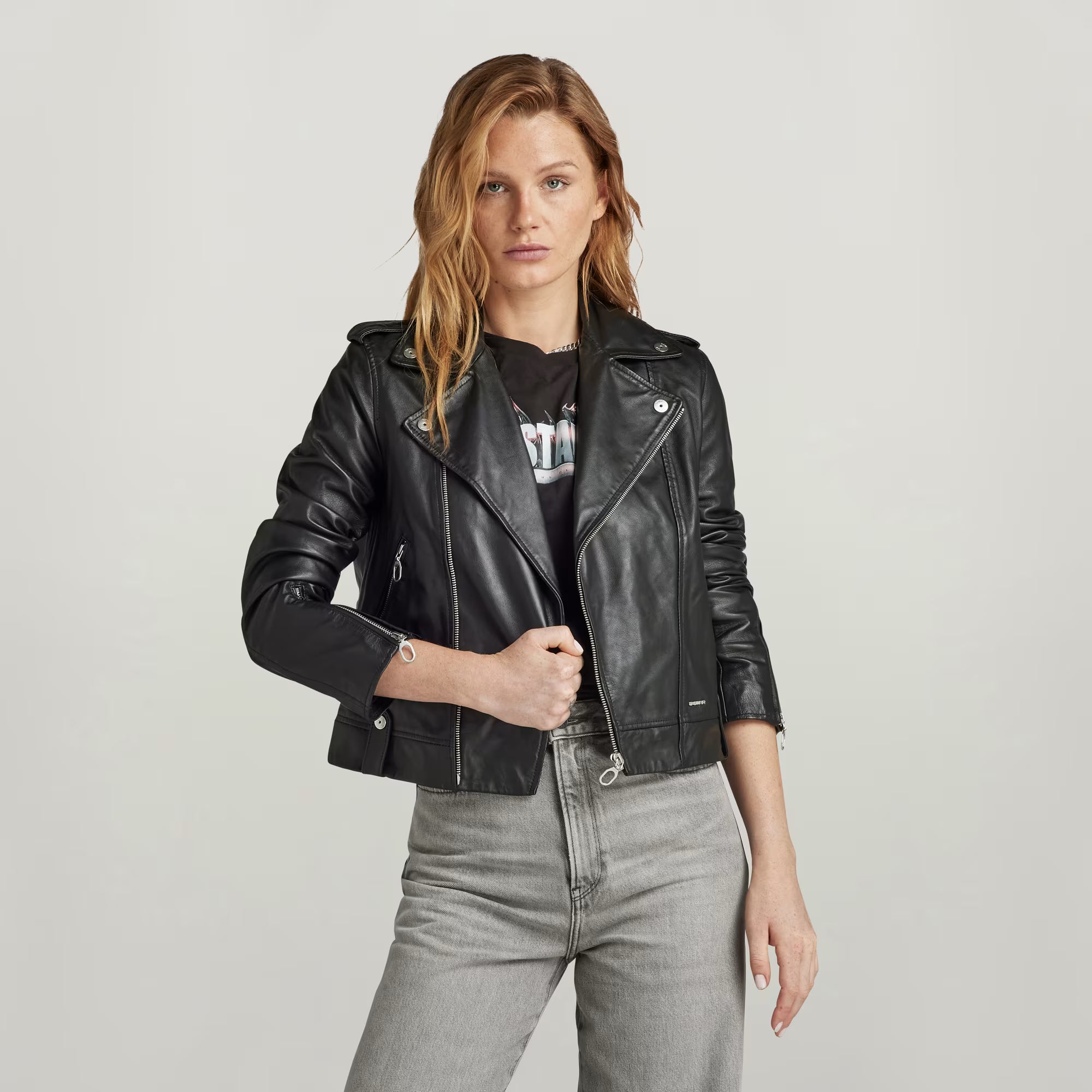 Leather Biker Jacket Dada sport preloved - seconde main