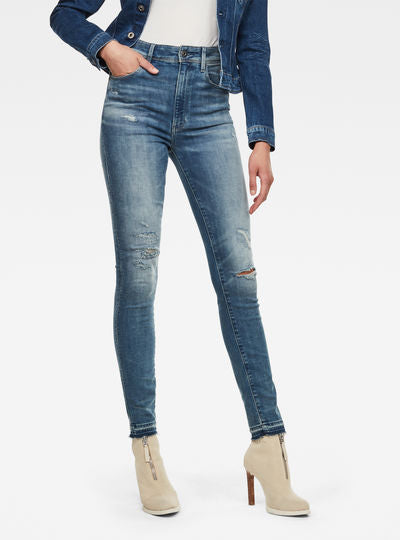 Kafey Ultra High Skinny Ripped Edge Ankle Jeans Dada sport preloved - seconde main