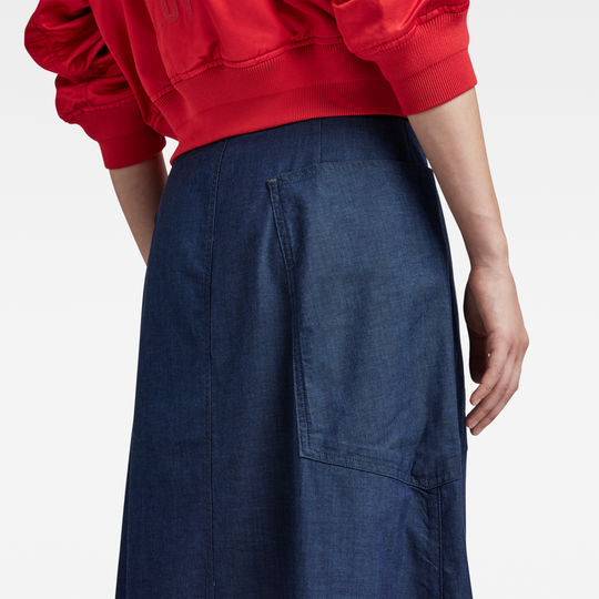 A-Line Long Wikkelrok Dada sport preloved - seconde main