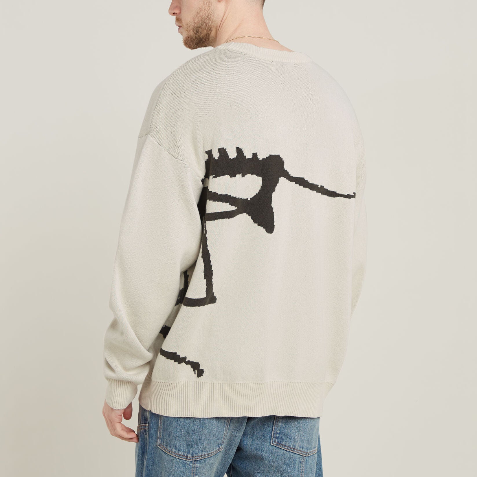 Running Dog Graphic Knitted Sweater Dada sport preloved - seconde main