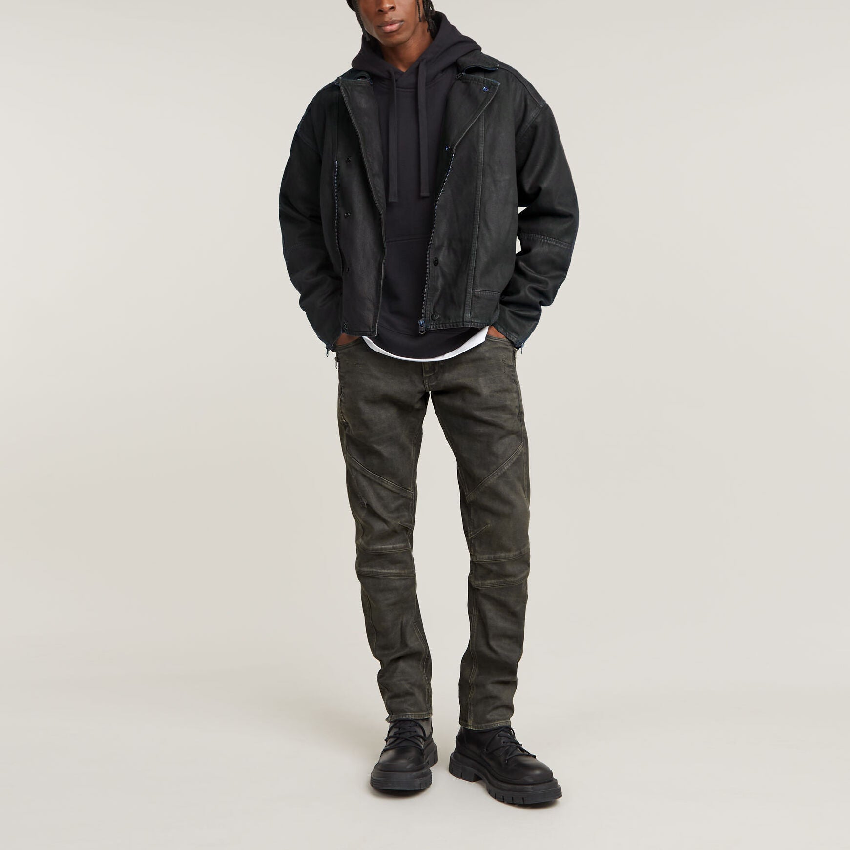 Moto Cross 3D Zip Slim Jeans Dada sport preloved - seconde main