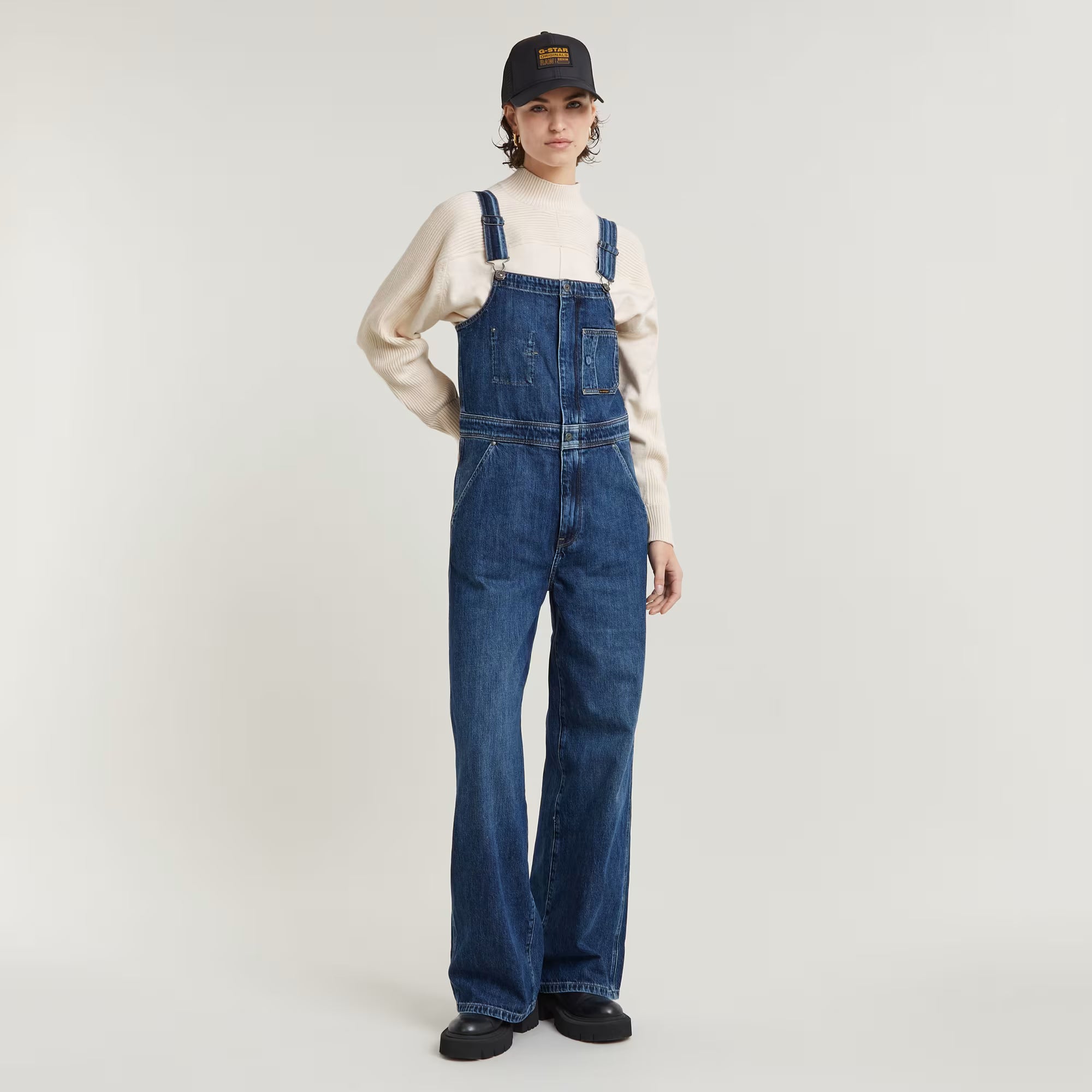 Straight Leg Zip Dungaree Dada sport preloved - seconde main