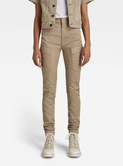 Kafey Cargo Broek Ultra High Skinny Dada sport preloved - seconde main