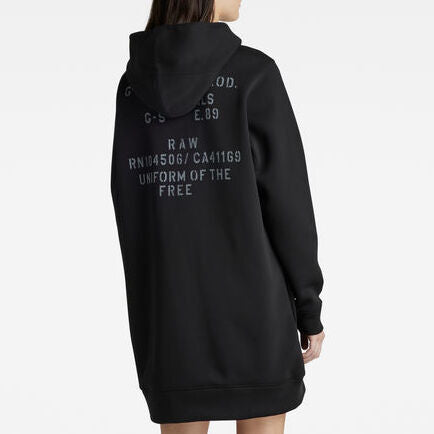 Robe Multi Graphic Loose Hooded Sweater Dada sport preloved - seconde main