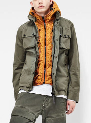 Ospak Hooded Liner Straight Overshirt Dada sport preloved - seconde main