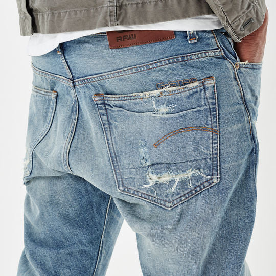 3301 Red Listing Tapered Jeans Dada sport preloved - seconde main