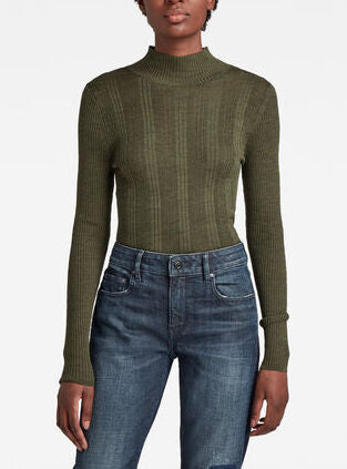 Rib Turtle Knitted Sweater Dada sport preloved - seconde main