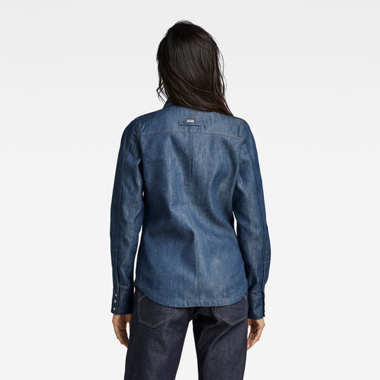 Premium 70'S Slim Denim Shirt Dada sport preloved - seconde main