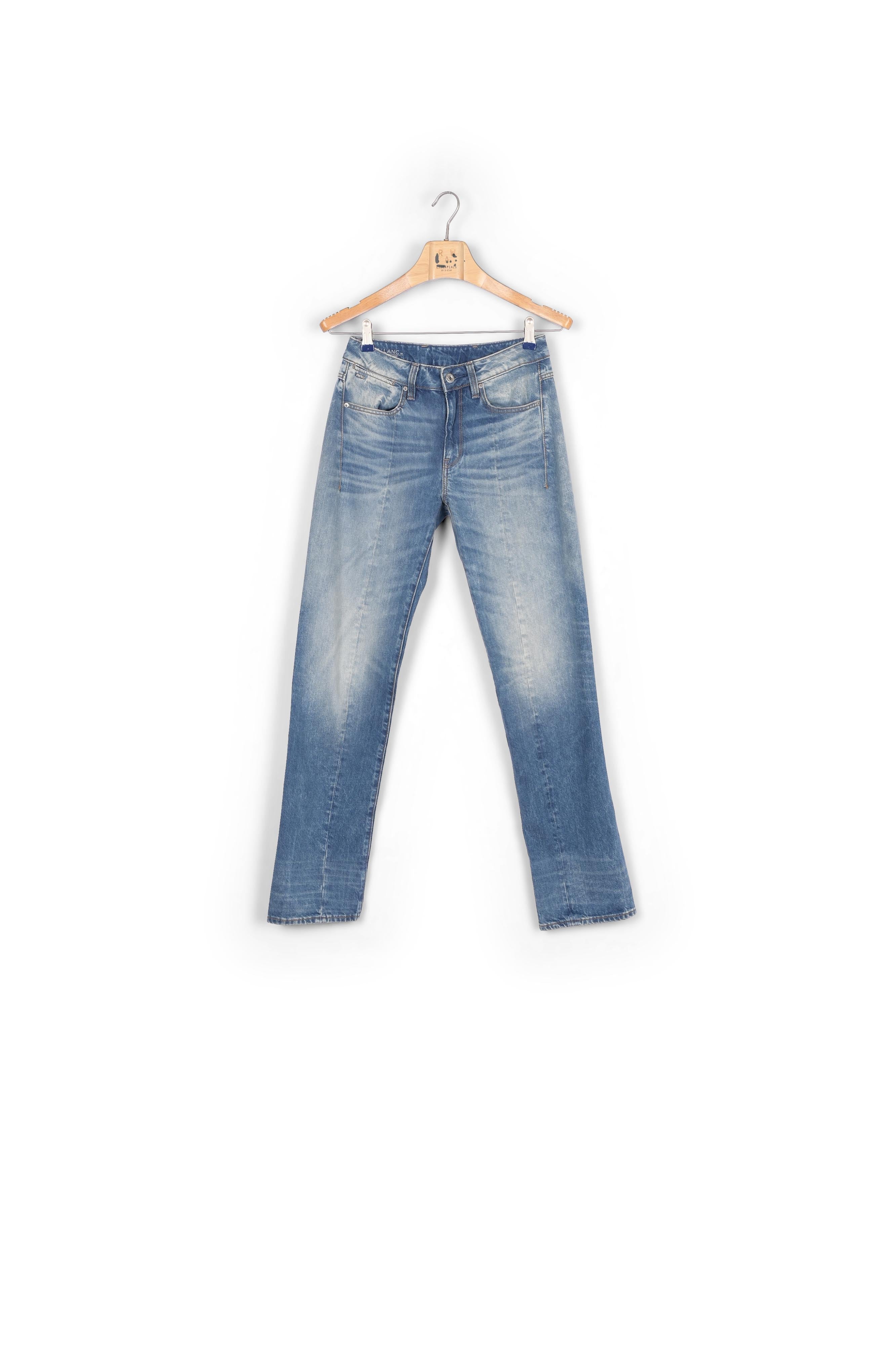 Lanc 3D High Waist Straight Jeans Dada sport preloved - seconde main