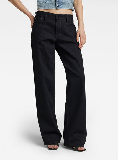 Judee Two-Tone Low Waist Loose Jeans Dada sport preloved - seconde main
