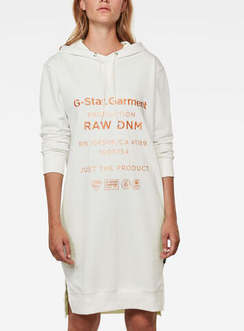 Graphic Text BF Hooded Sweat Dress Dada sport preloved - seconde main