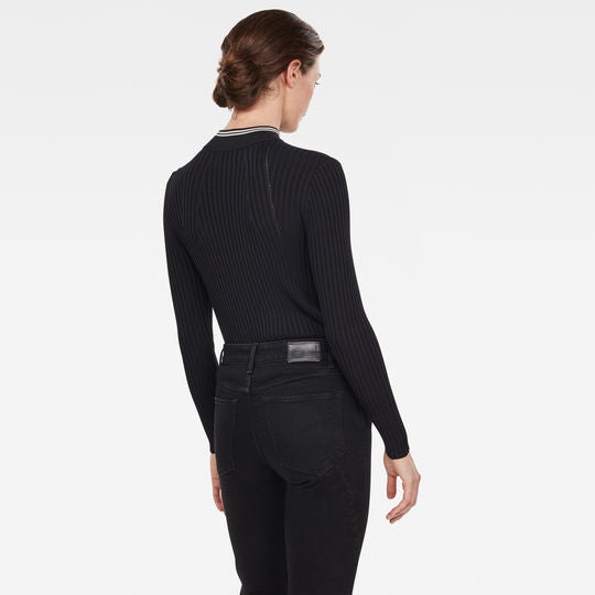 Lynn Mock Turtleneck Knitted Sweater Dada sport preloved - seconde main