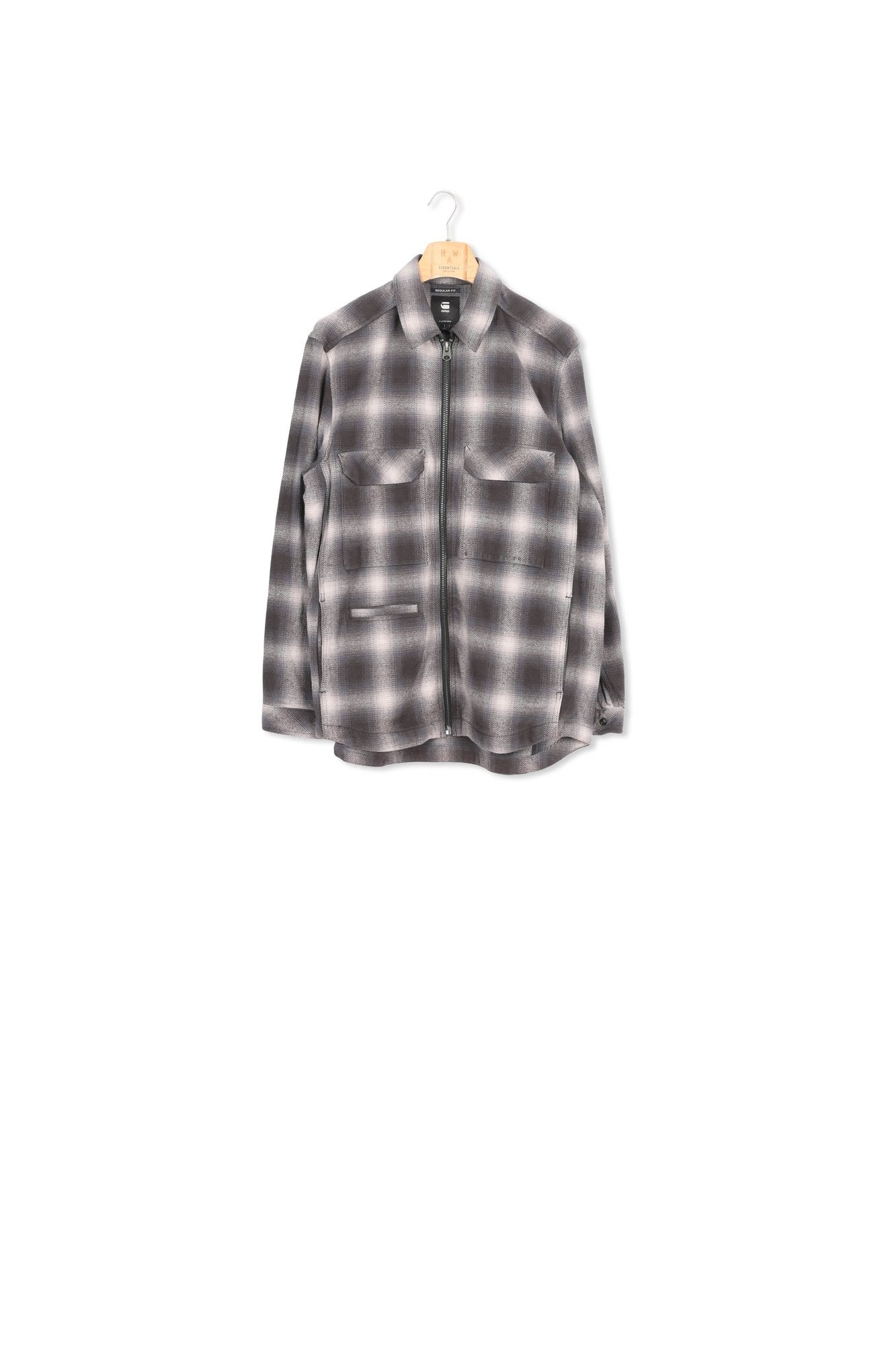 Unisex Check Zip Reg Overshirt Dada sport preloved - seconde main