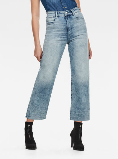 Tedie Ultra High Straight Ripped Edge Ankle Jeans Dada sport preloved - seconde main