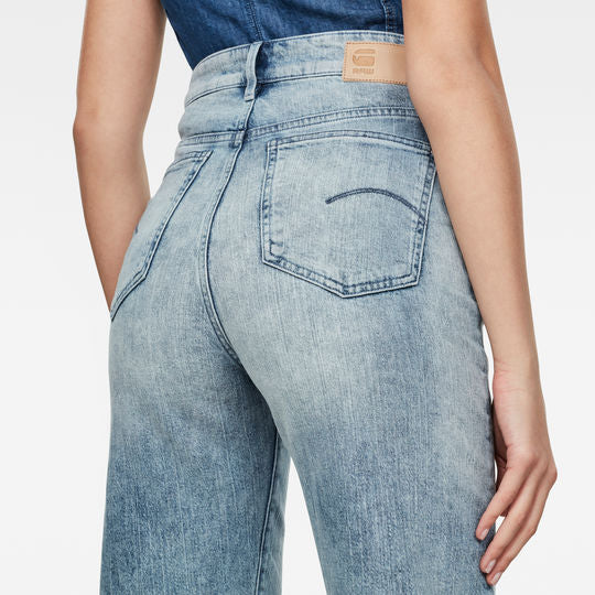 Tedie Ultra High Straight Ripped Edge Ankle Jeans Dada sport preloved - seconde main