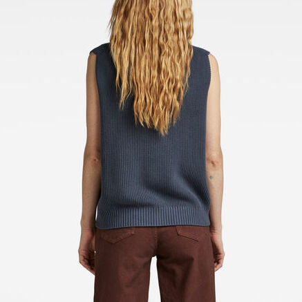 Zip Through Knitted Vest Dada sport preloved - seconde main